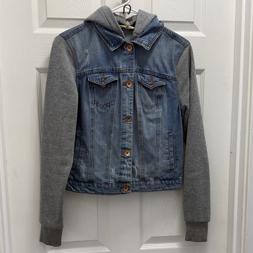 Ci Sono Denim Jacket with Gray Accents
